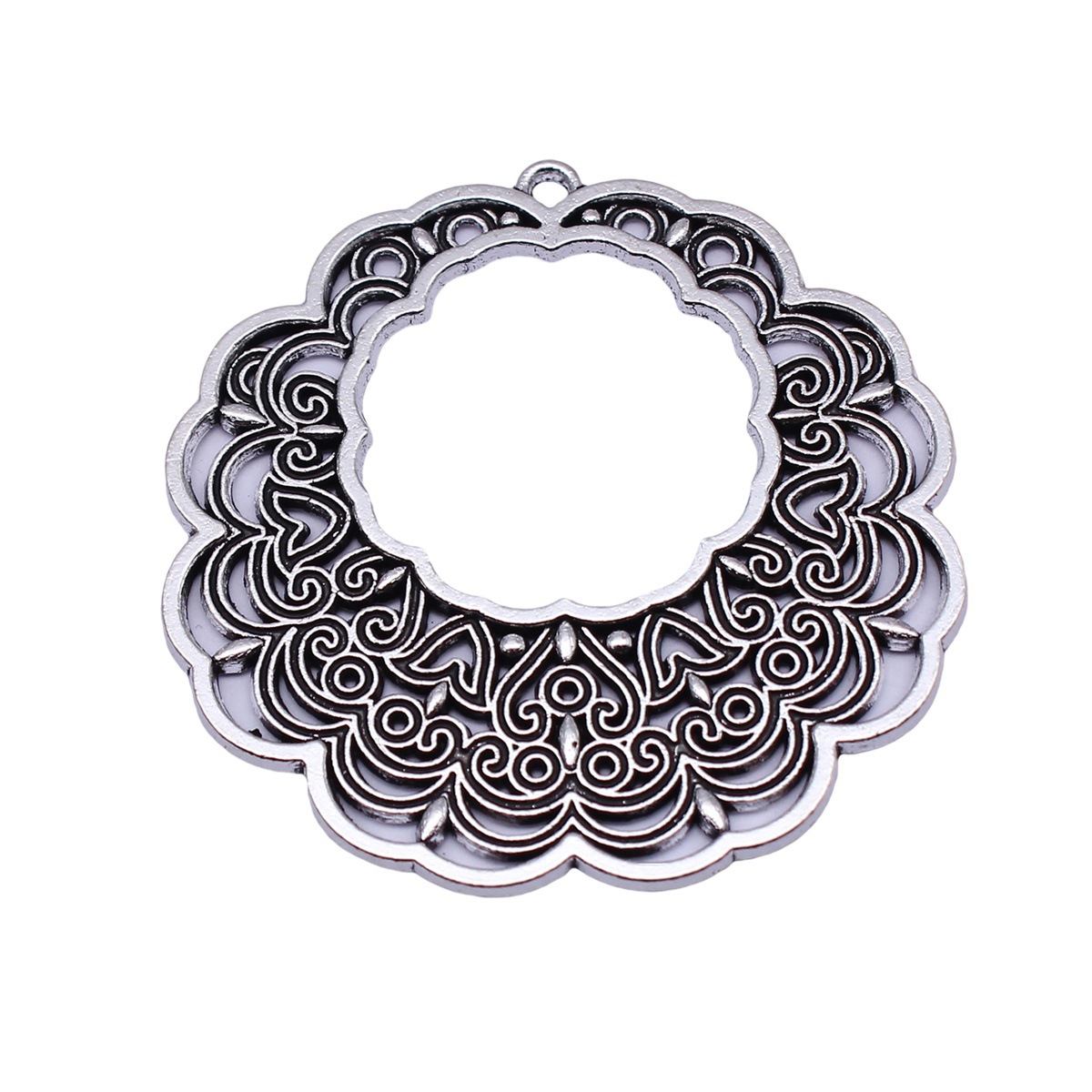 Boho Ethnic Mandala Pendant Fl - Ethnic Fashion Jewellery 评论和价格