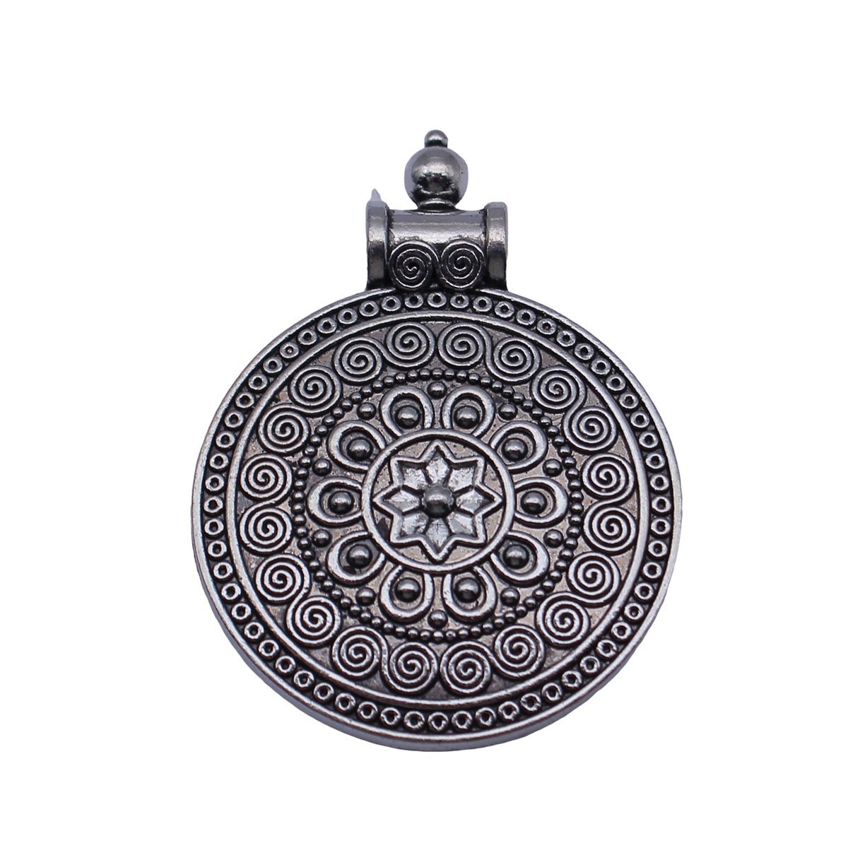 Boho Ethnic Mandala Pendant Fl - Ethnic Fashion Jewellery 评论和价格