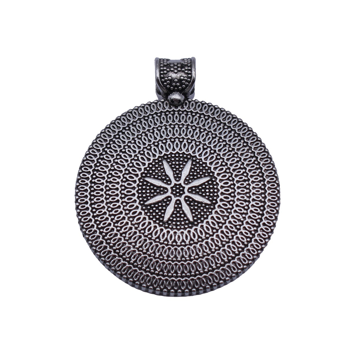 Boho Ethnic Mandala Pendant Fl - Ethnic Fashion Jewellery 评论和价格