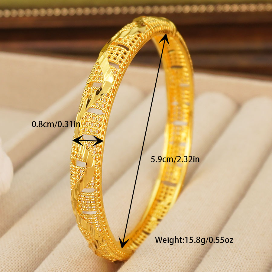 1Pcs Gold Tone Peacock Carved  - Ethnic Fashion Dubai 评论和价格