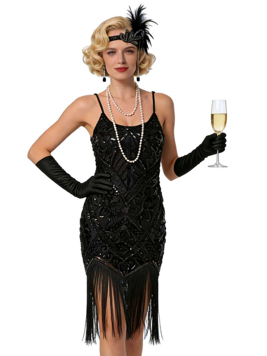 Gatsby Retro Party Dress Stage - Ethnic Wear 评论和价格