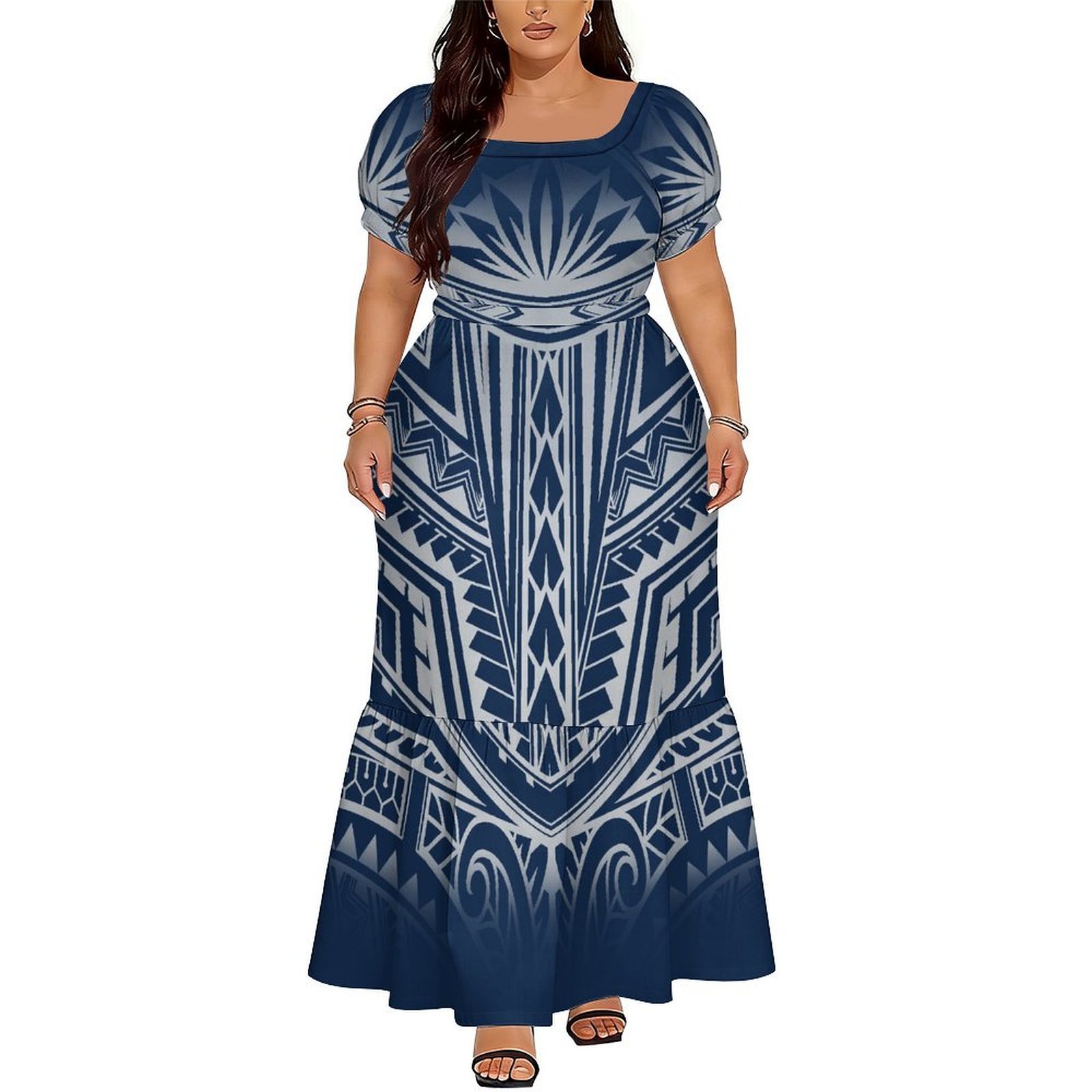 Hot-Selling Elegant V-Neck Lon - Ethnic Wear 评论和价格