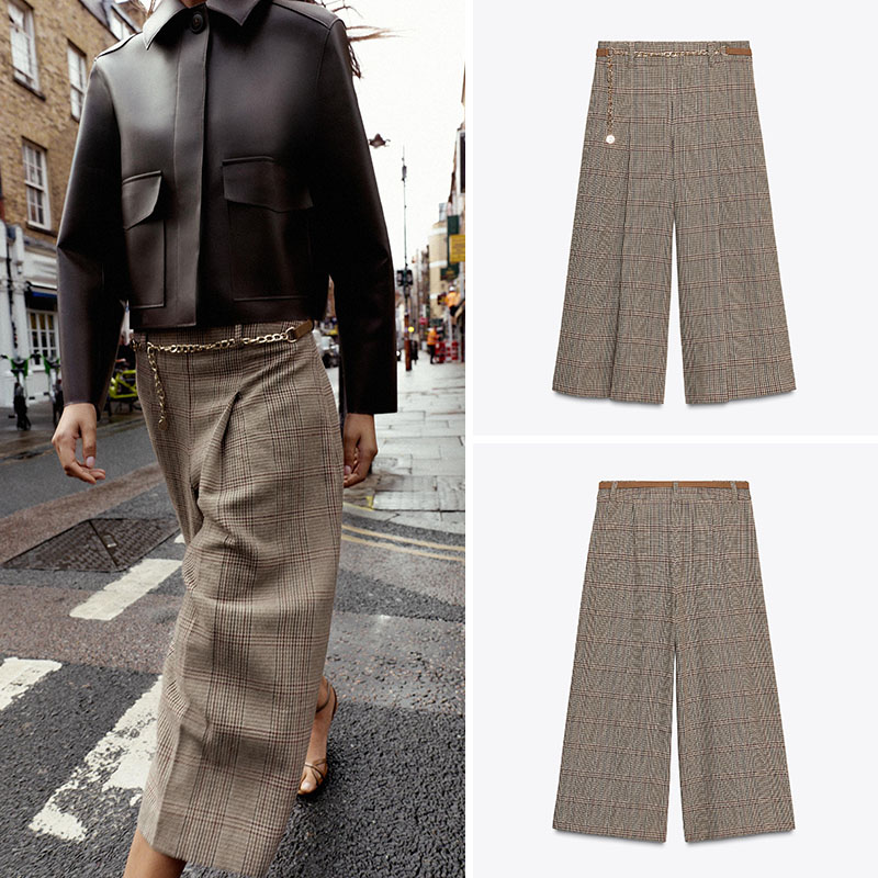 High Waist Loose Plaid Long Ca - Ethnic Clothing & Online Fashion Store Khaadi Pk 评论和价格