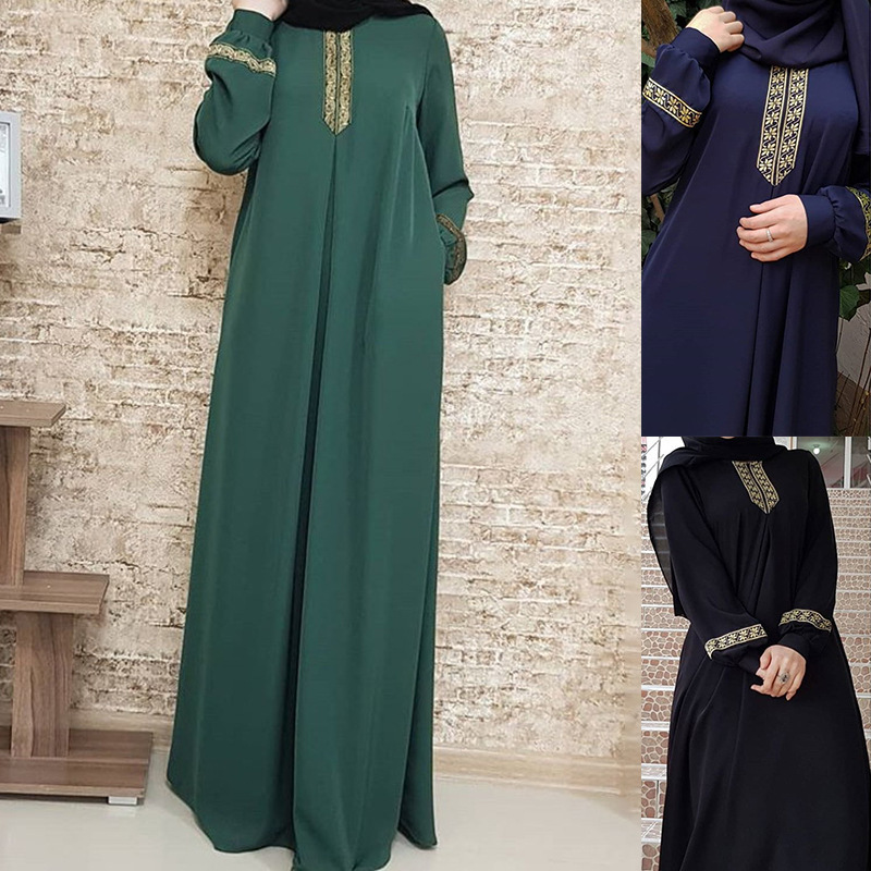 Muslim Ethnic Style Print Abay - Ethnic Fashion Dubai 评论和价格