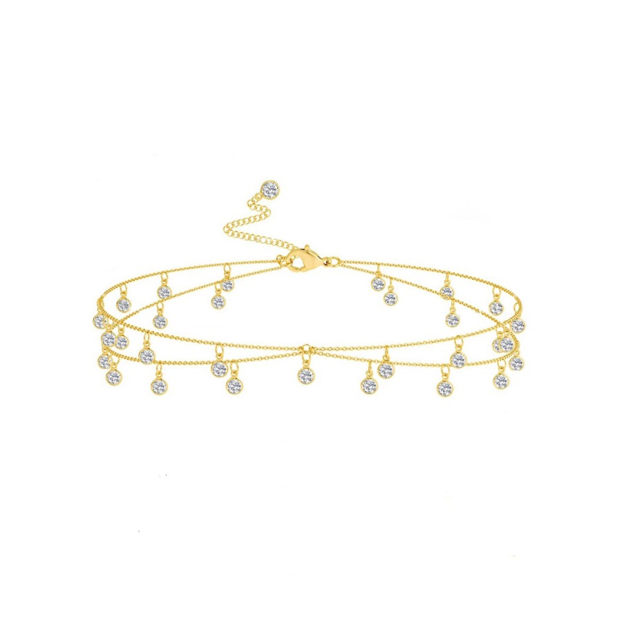 Fashion Boho Double Layer Rhin - Ethnic Fashion Jewellery 评论和价格