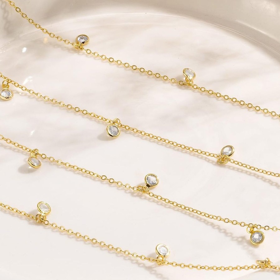 Fashion Boho Double Layer Rhin - Ethnic Fashion Jewellery 评论和价格