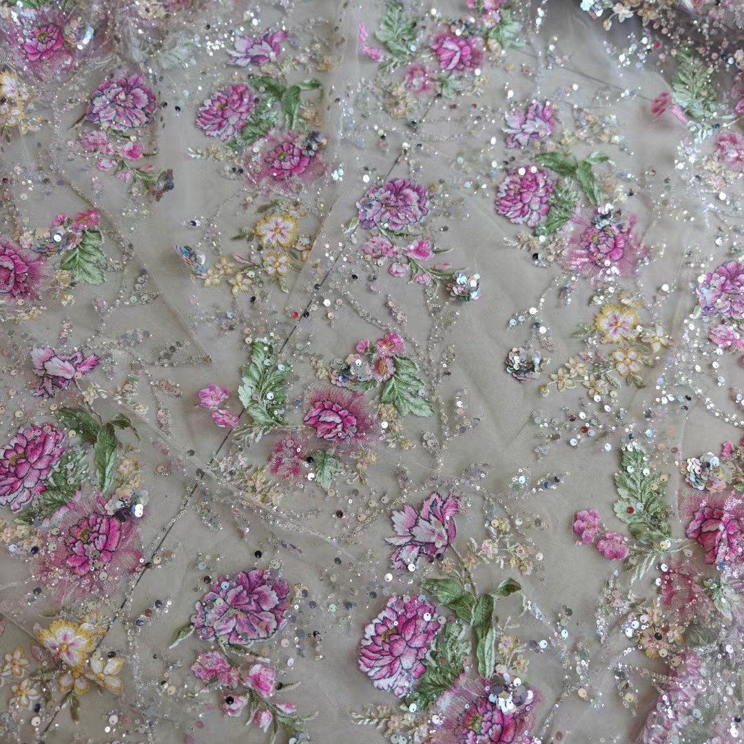 1M 120Cm Wide Luxury Beaded La - Ethnic Fabric 评论和价格