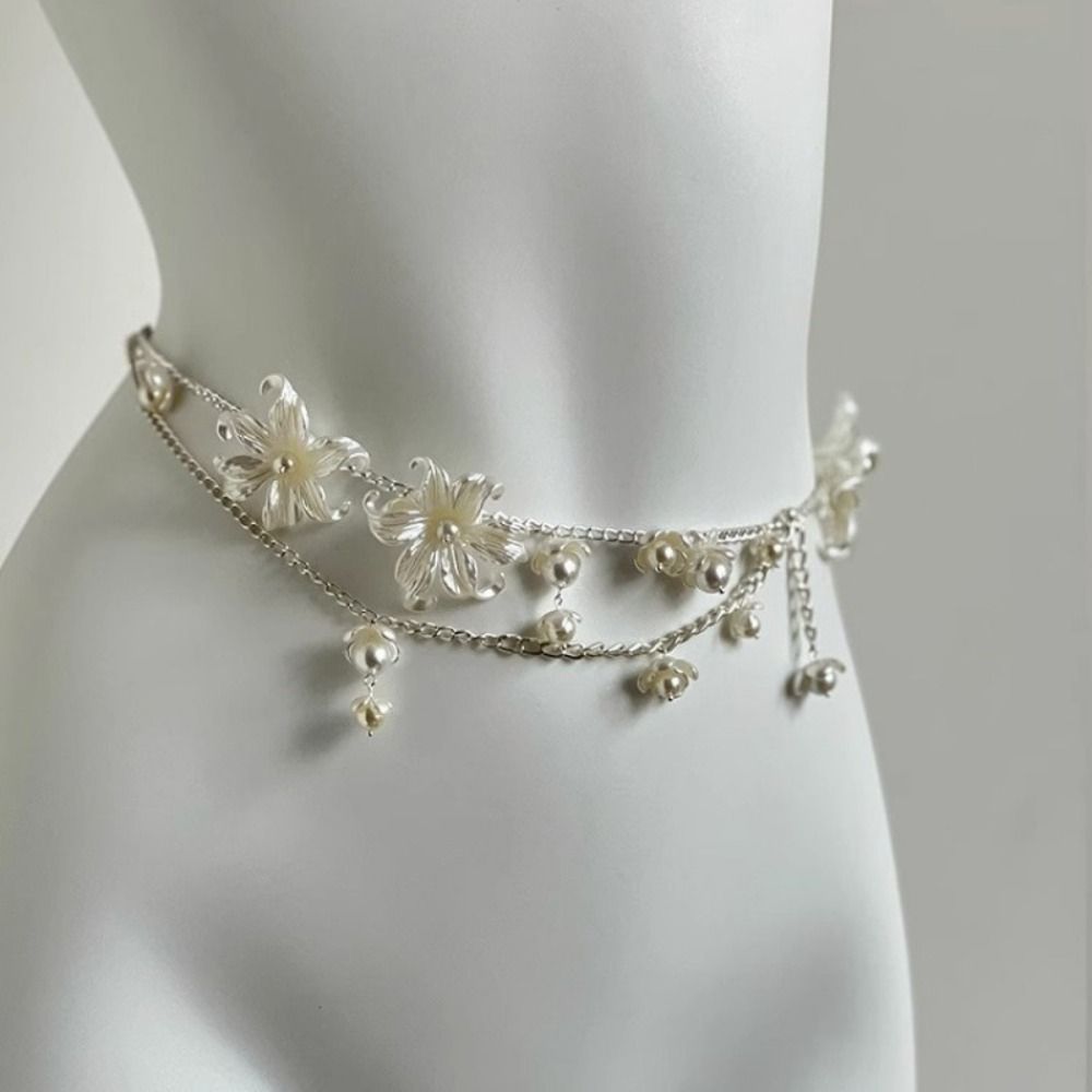 Fashion Elegant Pearl Waist Ch - Ethnic Fashion Jewellery 评论和价格