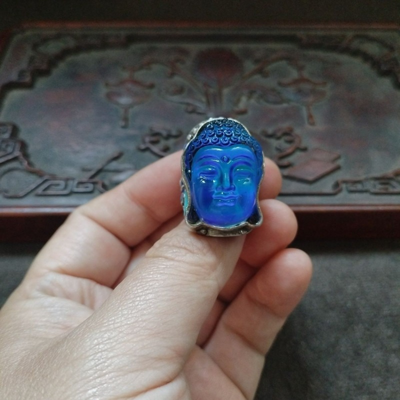 Vintage Import Buddha Head Rin - Ethnic Fashion Imports 评论和价格