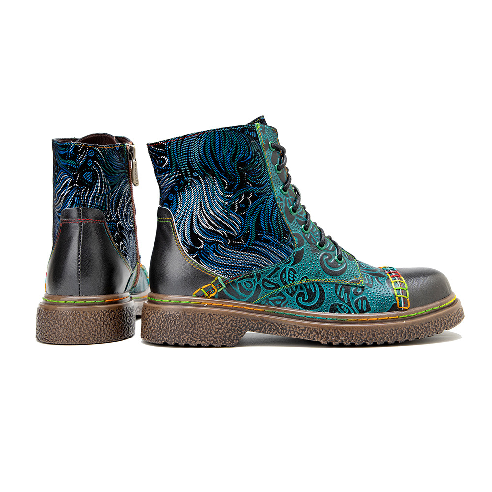 Socofy Raffan winter Ankle Lad - Ethnic Fabric 评论和价格