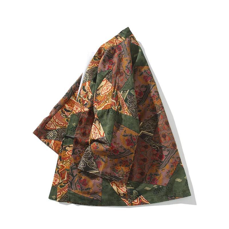 Ethnic Style Print Yukata Men  - Ethnic Fabric 评论和价格