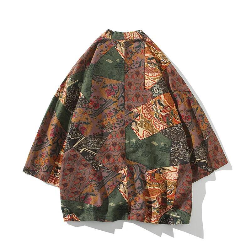 Ethnic Style Print Yukata Men  - Ethnic Fabric 评论和价格